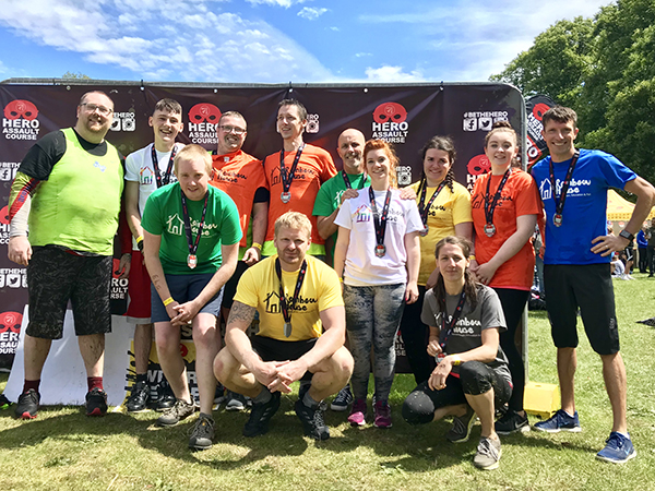 Team PAR at the Hero Assault Course 2019