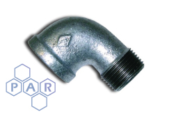 Galvanised Malleable Iron 45° Male x Female BSPP