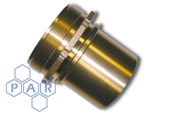 DIN Smooth Tail Coupling - Male BSPP - Brass