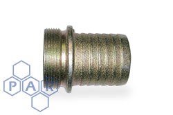 Lug Type Coupling - Iron Male BSPP x Hose Tail