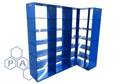 Blue HMWPE (PE500) Shelving Unit