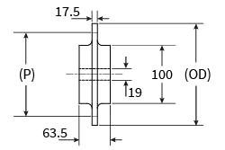 CC1400 Series Sprockets - Dimensional Drawing