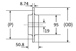 CC600 Series Sprockets - Dimensional Drawing