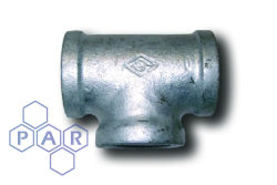 Galvanised Malleable Iron Female x Female BSPP Tee