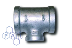 Galvanised Malleable Iron Female x Female BSPP Reducing Tee