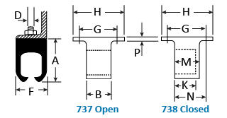 737 & 738 Single Soffit Brackets