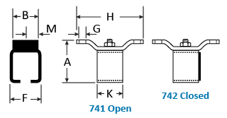 741 & 742 Single Soffit Brackets