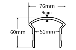 GRP Handrail Profile