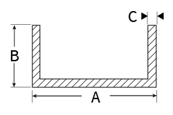 GRP U Channel Profile