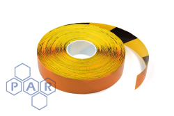 Black/Yellow (Hazard) Aisle Marking Tape