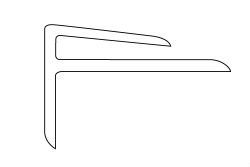 Hygienic Wall Cladding - PVC External Corner Connector (F Section)