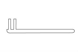 Hygienic Wall Cladding - PVC Capping Strip Base