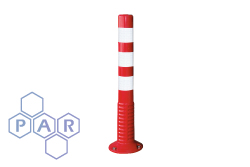  FBO452 / FBO682 / FBO332 - Red & White Flexible Bollard