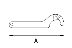 DIN Universal Spanner - Dimensional Drawing