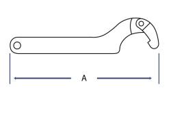 SMS Spanner - Dimensional Drawing