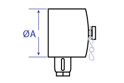 Female Fire Coupling x Blank Cap (Dimensional Drawing)