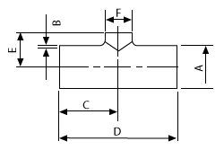 Pulled Reducing Tee Dimensional Drawing