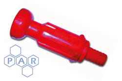 Red Plastic "Mushroom" Fire Reel Nozzle