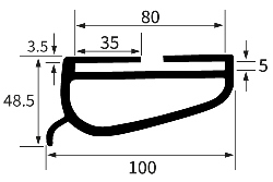 PEXTRSDS-D - Dimensional Drawing