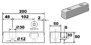 RB822 - Dimensional Drawing