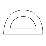 Silicone Extrusions Hollow D-Sections