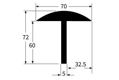 WB70X72EXT-5 - Dimensional Drawing