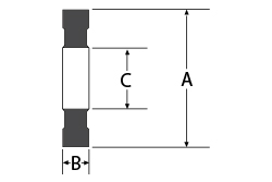 Idler Support Rings - Type B - Dimensional Drawings