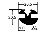 PEXT1186 Window Seal