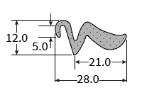 SPE096N Sponge Extrusion