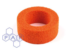 Orange Open Cell Sponge Ring