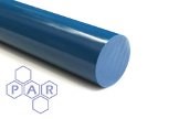 Nylon 6 Rod - Cast Blue