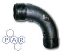 Malleable Iron 90° Long Male x Male BSP