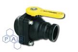 Port Ball Valve Male Camlock x Female Thread