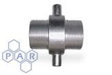 Lug Type Fixed Adaptor - Aluminium Male x Male BSPP