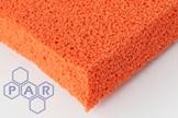 Orange Open Cell Sponge Sheet