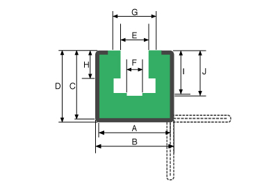 GL1BC Dimensional Drawing (One Part)