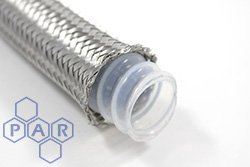 6807 - Convoluted PTFE Hose with Stainless Steel Braid