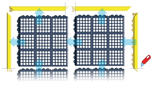 Ramps for Closed Tile Anti-Fatigue Matting