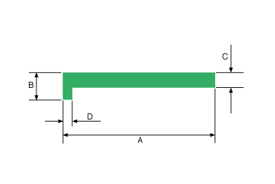 L-Profile Dimensional Drawing