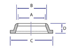 RJT Weld Liners - Dimensional Drawing