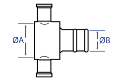 Female Fire Coupling x Hose Tail (Dimensional Drawing)