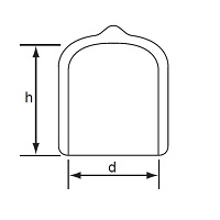 Round Cap - Dimensional Drawing