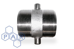Stainless Steel Male x Male BSPP Lug Type Fixed Adaptor