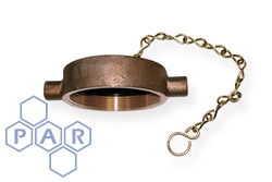 Brass Female BSPP Blank Cap & Chain