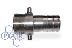 Lug Type Coupling - Stainless Steel Male BSPP x Hose Tail